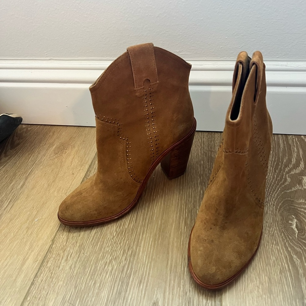 Suede booties